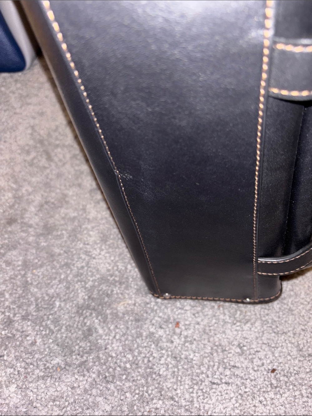 Coach Western Tabby Black Leather Crossbody with Signature C Buckle - Picture 11 of 11